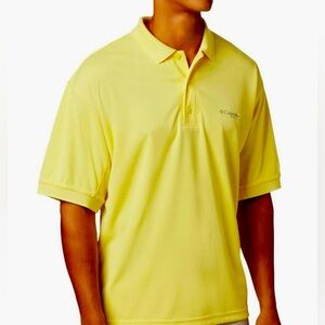 Columbia NWT PFG Perfect Cast Polo Shirt in Yellow - Men’s Size LT